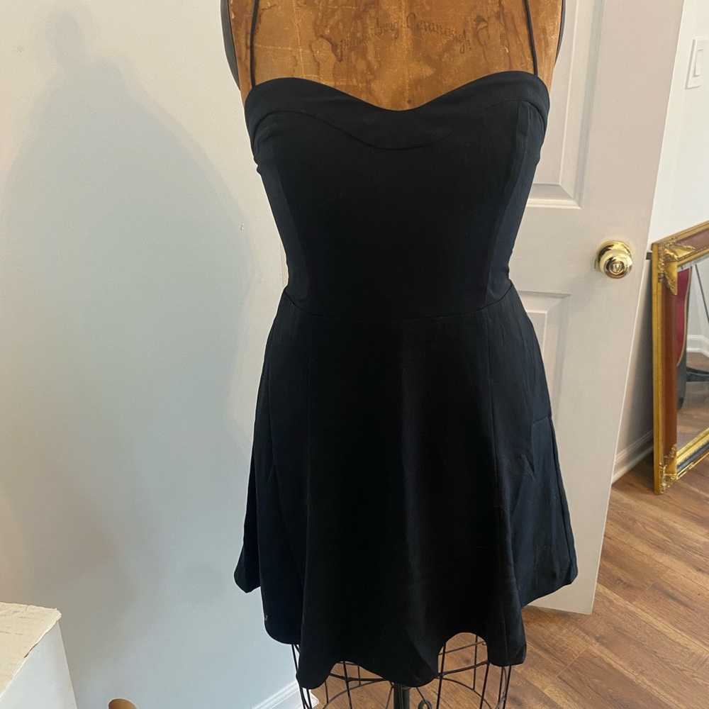 Abercrombie Black Short Spaghetti strap dress Size M T